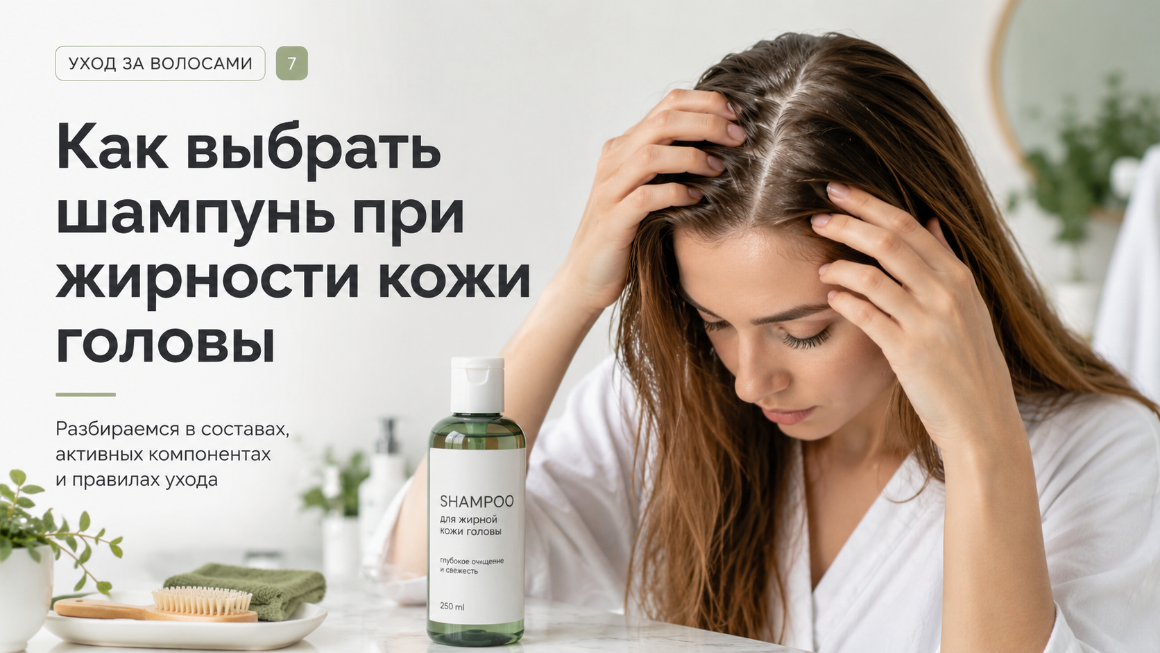 Как выбрать шампунь при жирности кожи головы
