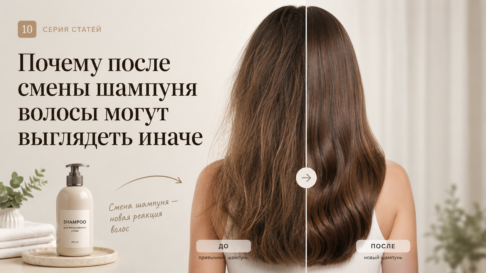 Почему после смены шампуня волосы могут выглядеть иначе
