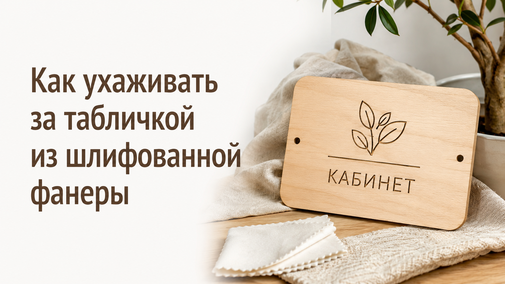 Как ухаживать за табличкой из шлифованной фанеры