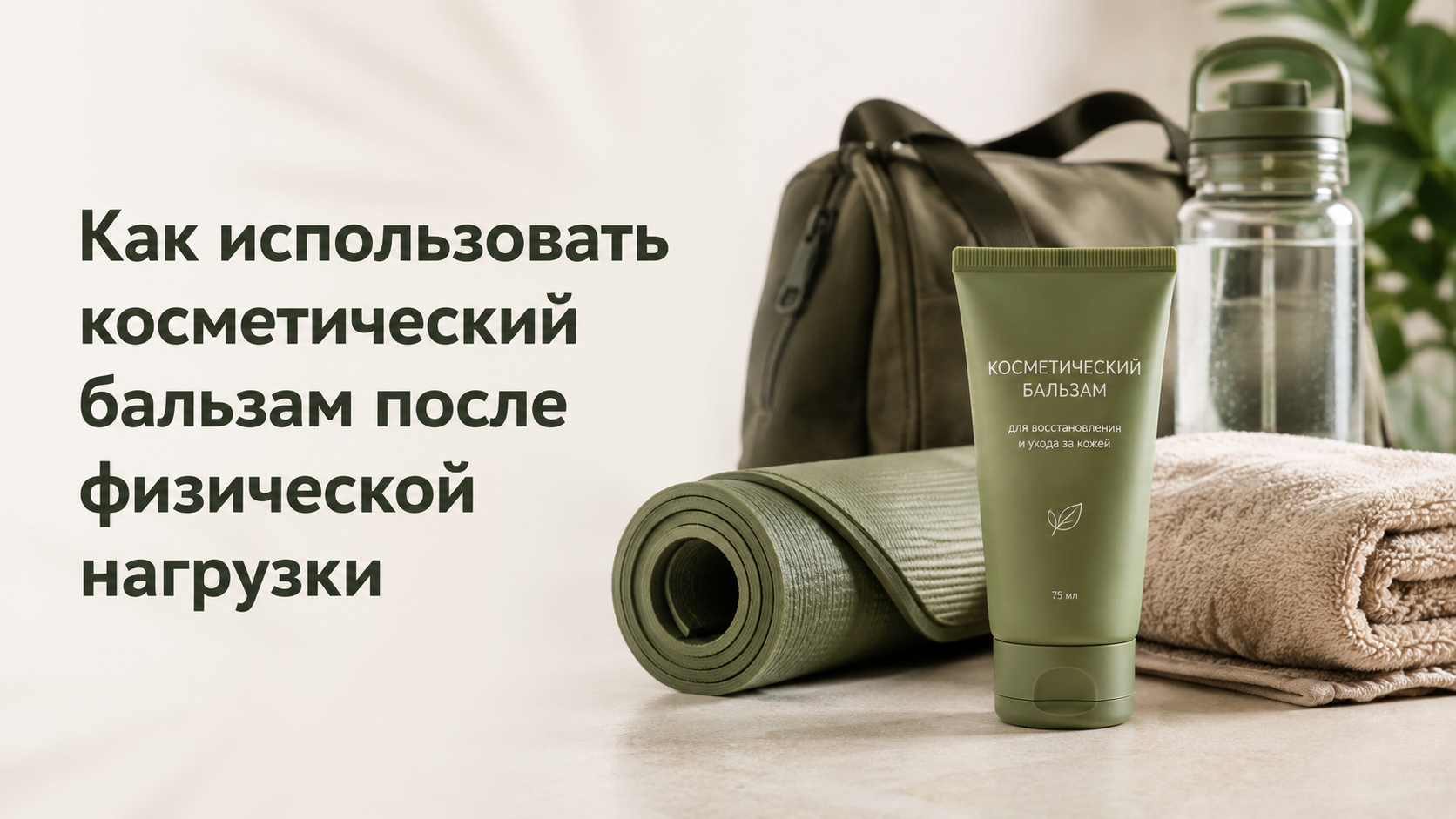 Как использовать косметический бальзам после физической нагрузки