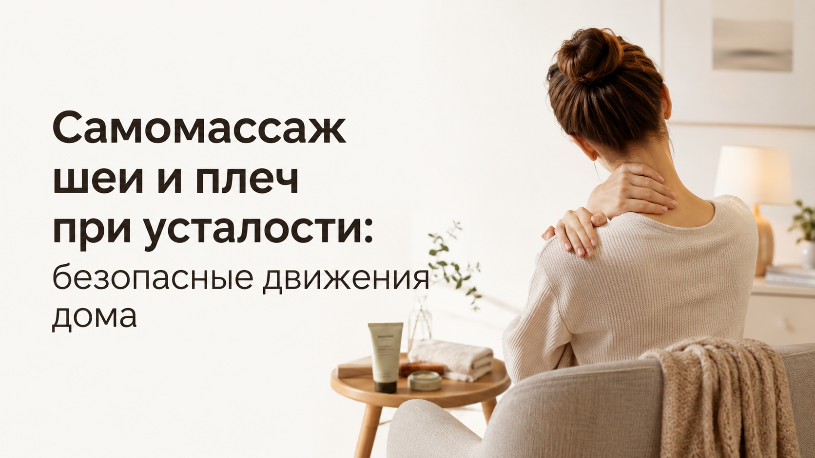 Самомассаж шеи и плеч при усталости: безопасные движения дома