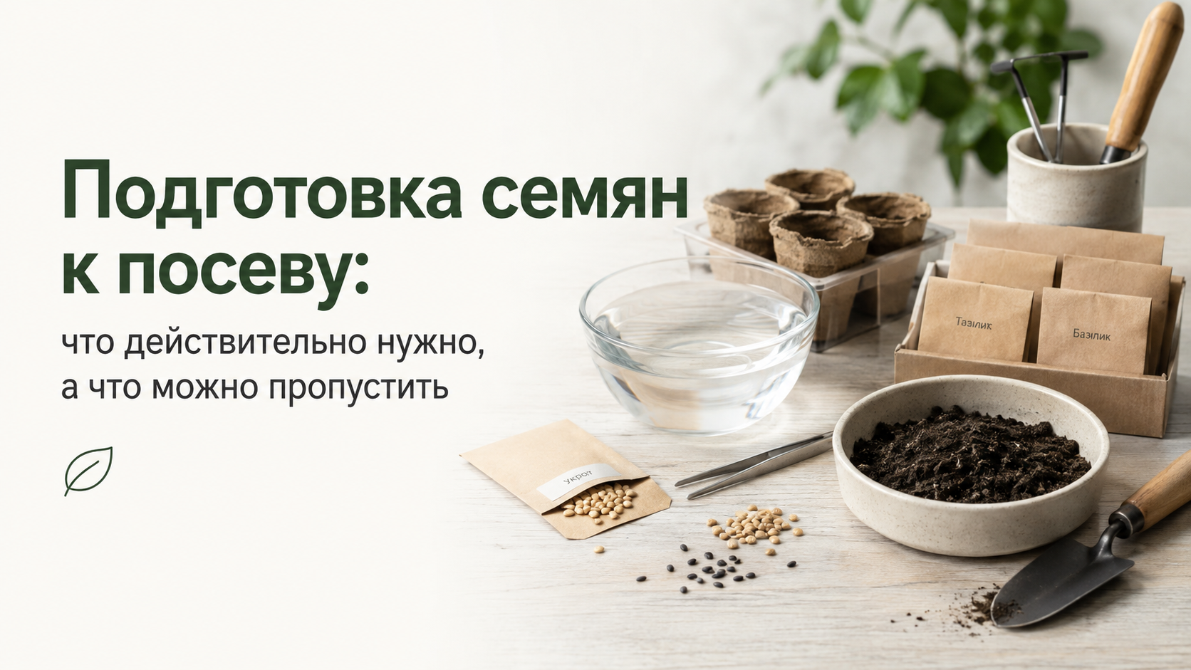 Подготовка семян к посеву: что действительно нужно, а что можно пропустить