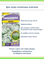 Семена гипсофилы Белая метельчатая многолетняя — 2 пакета — фото 2