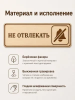 Табличка "Не отвлекать" 30х10 см — фото 6