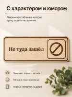 Табличка "Не туда зашёл" 30х10 см — фото 6