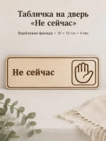 Табличка "Не сейчас" 30х10 см — фото 1