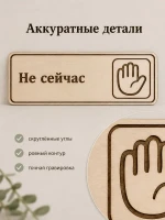 Табличка "Не сейчас" 30х10 см — фото 6