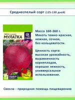 Набор семян свеклы для посадки, 5 сортов: сладкая, лежкая — фото 6
